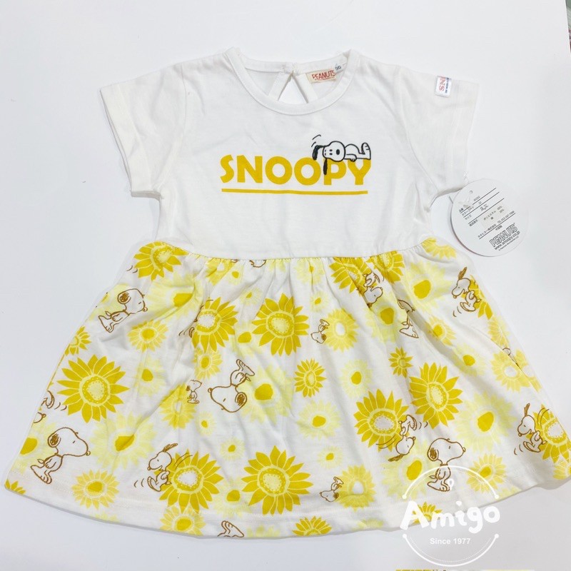 日本 Snoopy 史努比 童裝 洋裝 95Cm 90cm 衣服 兒童 T恤 女童裝