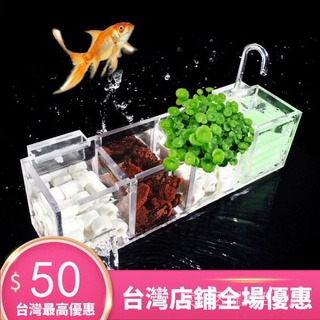 【YY-時尚店】咕嚕館 創意魚缸過濾器水族用品三合一外置過濾盒衝氧壁掛式除油膜淨水器