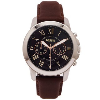 Fossil 羅馬優雅風計時的 咖啡 錶帶 皮帶 FS4813 【Watch World-Store 】