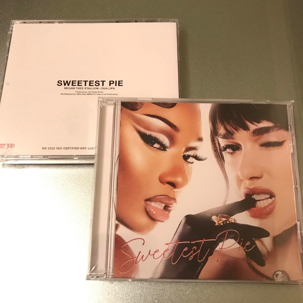 Megan Thee Stallion 梅根 &amp; Dua Lipa 杜娃黎波限量單曲 Sweetest Pie CD