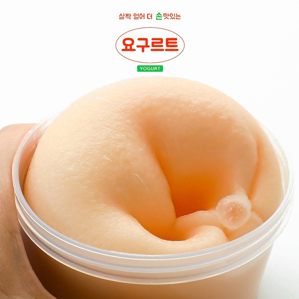 [Palette Slime] 稍微冷藏更美味的養樂多雪酪史萊姆 | DIY史萊姆 | ASMR | 韓國史萊姆