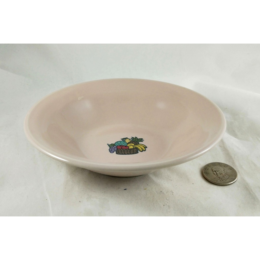 粉紅 水果 盤子 盤 圓盤 菜盤 餐盤 水果盤 點心盤 湯盤 餐具 廚具 日本製 陶瓷 瓷器 食器 可用於 微波爐 電鍋