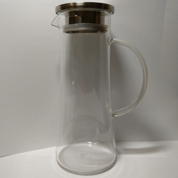出清特價 冷水壺 大容量 福利品 1400ML 北歐 簡約 不銹鋼 耐熱 玻璃 水瓶 茶壺