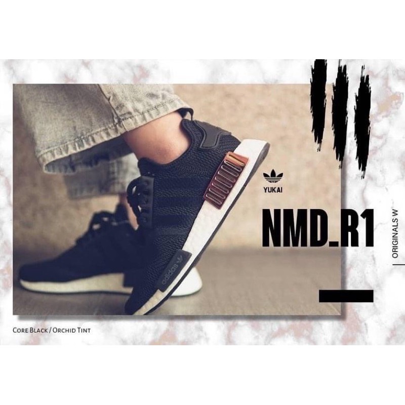 adidas Originals NMD R1  黑金屬 女鞋 （只穿過一次近全新，不議價）23.5cm