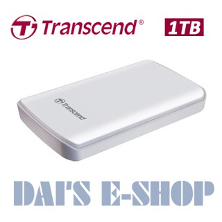 創見Transcend StoreJet 25D3 1TB 2.5吋 懸吊式吸震行動硬碟(白色)