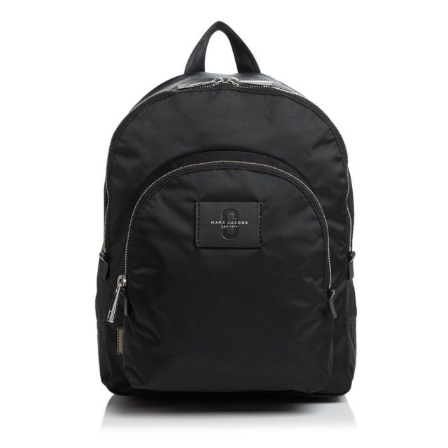 MARC JACOBS Double Pack Medium Nylon Backpack專櫃款大款黑色尼龍後背包