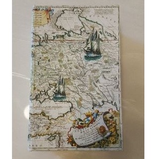 哥倫布航海地圖書本造型置物盒