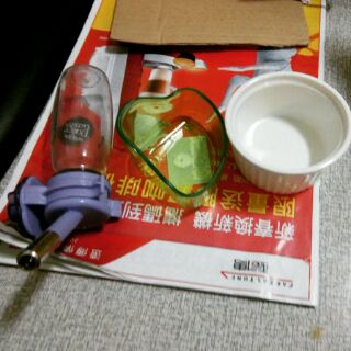 寵物飲水器，老鼠碗食盆，布丁陶瓷碗