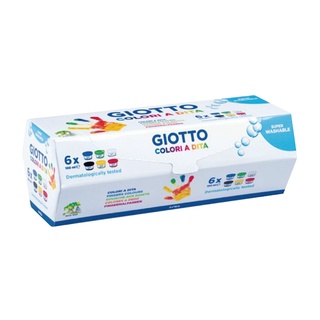 義大利 GIOTTO 幼兒安全手指膏(6色)100ml 顏料經歐盟皮膚敏感測試合格 534100