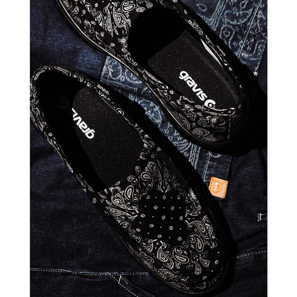 GRAVIS ZIMMER 樂福鞋 黑 變形蟲 Black Paisley 日本限定款 US 9 27CM 休閒鞋