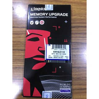 點子電腦☆北投 Kingston 金士頓 DDR3 8G KVR16LS11 筆記型電腦用 記憶體 筆電☆1850元