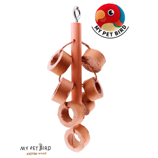 MY PET BIRD 厚紙環鸚鵡啃咬玩具｜專為鳥寶量身打造的娛樂首選 W008