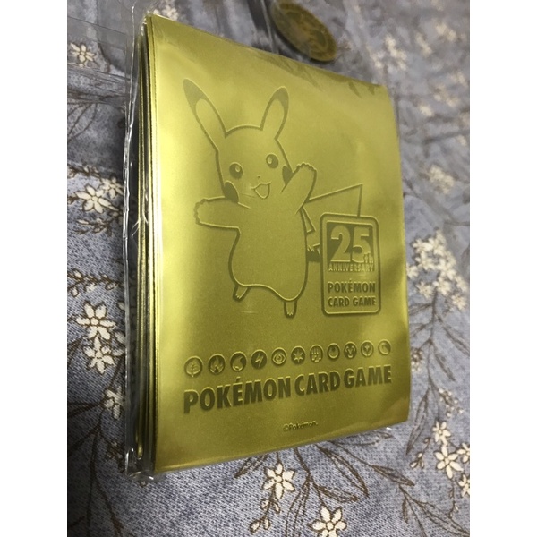 PTCG 寶可夢 25th 週年 pokemon 黃金紀念箱 皮卡丘 卡套