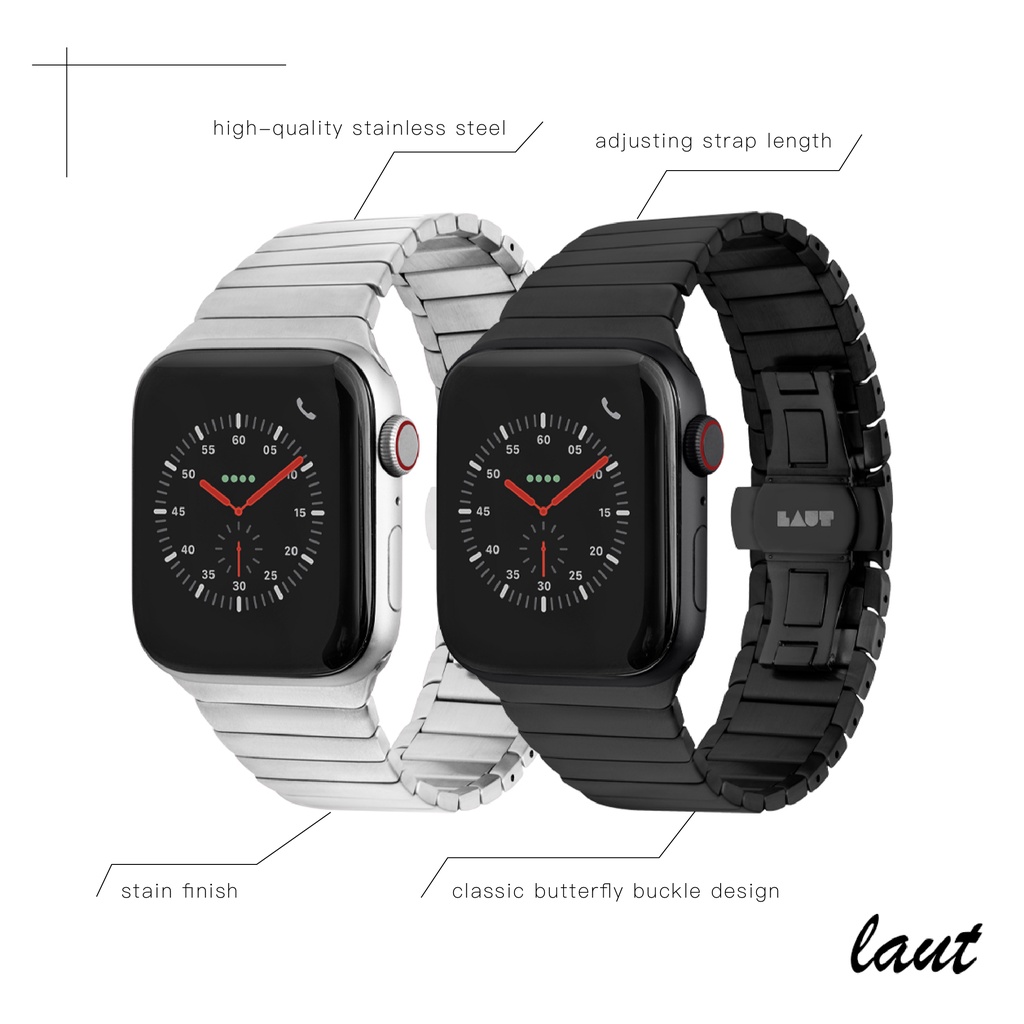 LAUT︱Apple Watch LINKS 不鏽鋼鍊條式錶帶