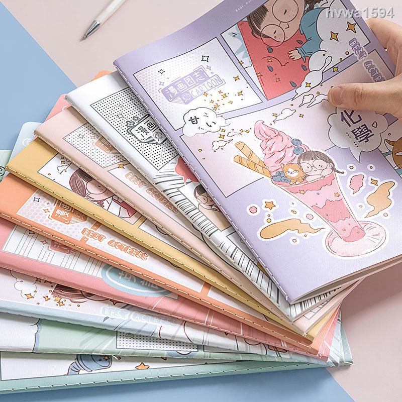 B5車線本麻球漫畫圖志科目本英語本橫線學習用品筆記本文具加厚 蝦皮購物