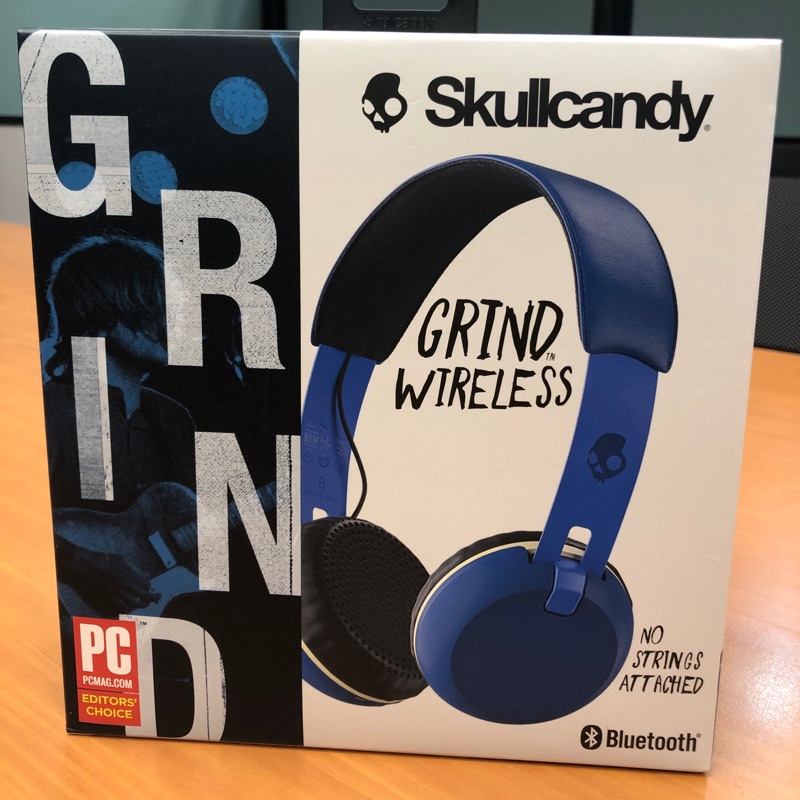 【Skullcandy 美國潮牌】全新 無線藍芽耳機 藍色 Grind Wireless S5GBJW-546