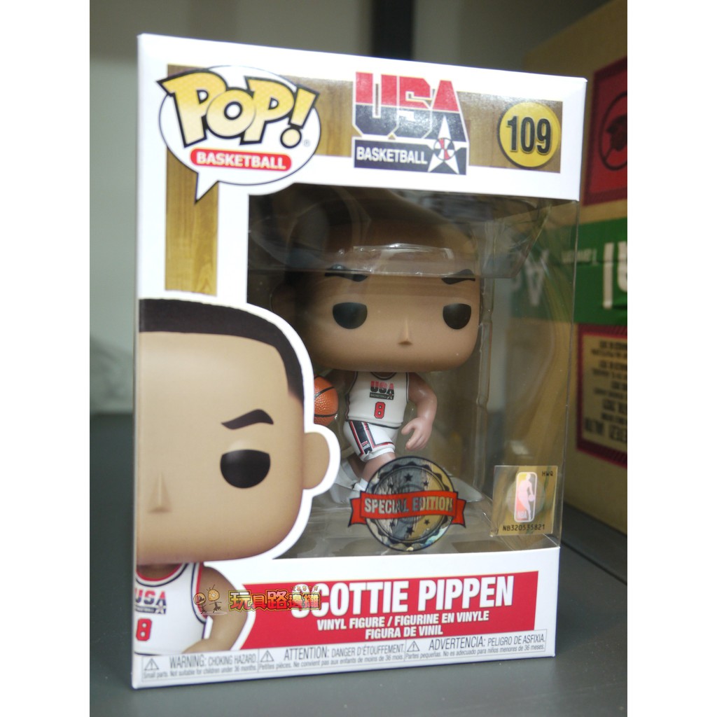 {玩具路邊攤}代理版 FUNKO POP NBA 芝加哥公牛 史考提 皮朋 w/1992 白色制服 Pippen 109