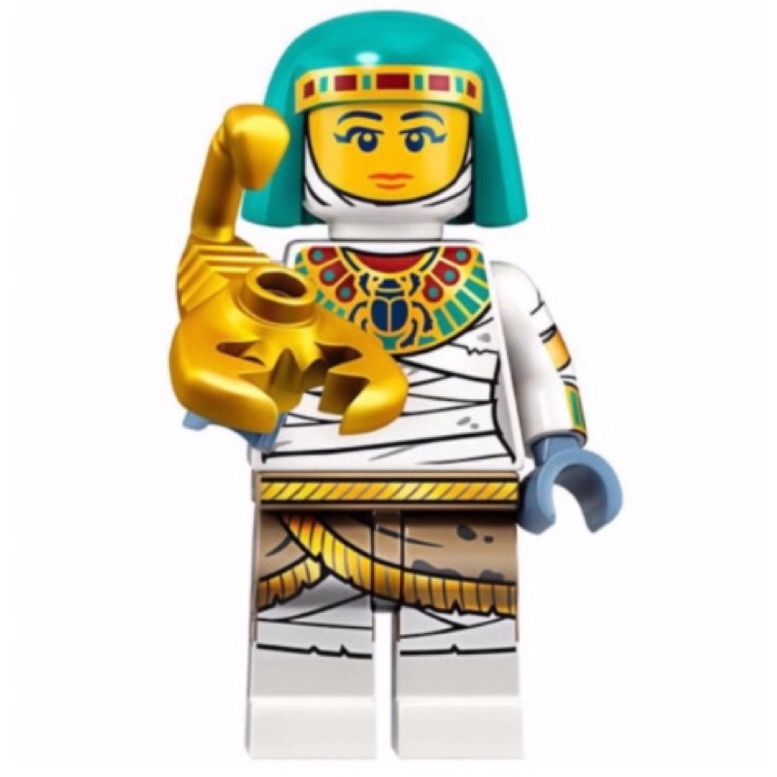 【豆豆Toy】LEGO 71025 樂高人偶.第19代.6號-埃及女王.金色.全新現貨