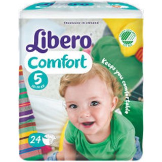 麗貝樂 嬰兒 紙尿褲 Comfort 5號 L (24片/包)