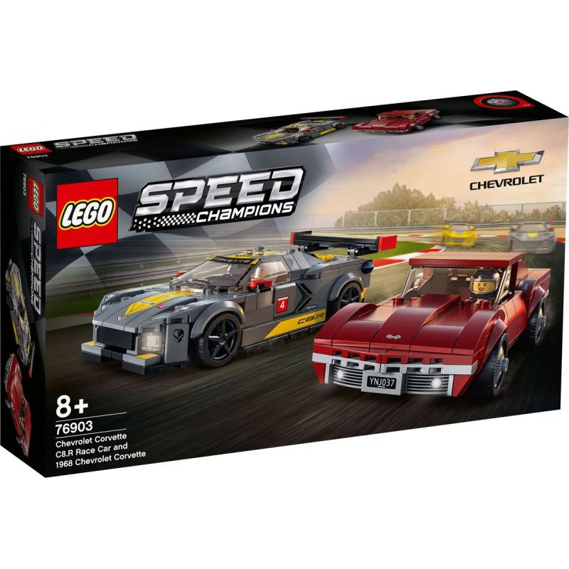 【台南 益童趣】LEGO 76903 SPEED 賽車系列  雪佛蘭C8.R &amp; 1968 生日禮物 送禮