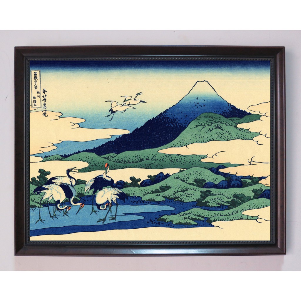 浪漫視見 葛飾北齋浮世繪富嶽三十六景富士山畫名畫裱框畫複製畫日本風和風壁畫裝飾畫禮品家飾 蝦皮購物