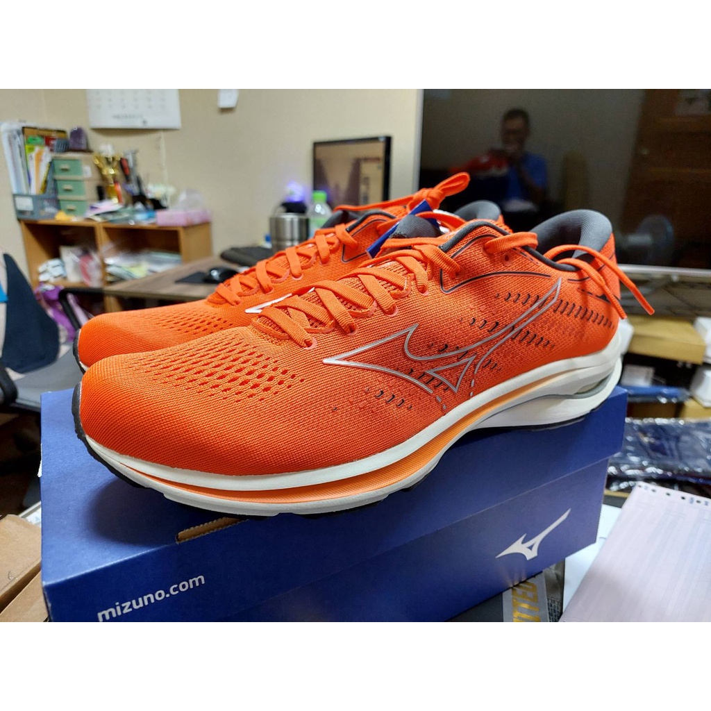 美津濃 MIZUNO  WAVE  RIDER 25 慢跑鞋  J1GC210394 橘色系列 跑鞋 輕量 減震