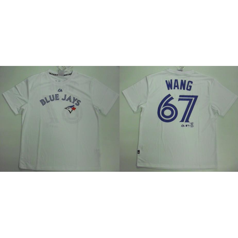 MLB Majestic 藍鳥 王建民.67背號短袖排汗T恤 背號T 6330277