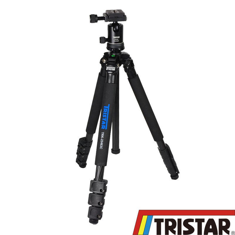 Tristar Trk 22463c 碳纖維三腳架 四節扳扣式腳架載重7kg 含收納袋 蝦皮購物