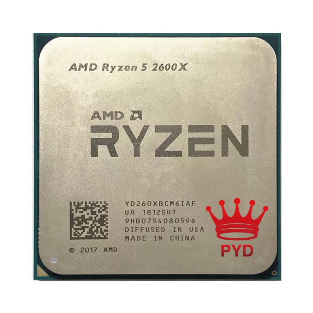 Amd Ryzen 5 2600x R5 2600x 3.6 Ghz 六核十二線 Cpu 處理器 Yd260Xbcm6I