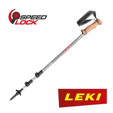 【德國LEKI】Legacy Lite 軟木直把輕量鋁合金雙快扣登山杖『65121841