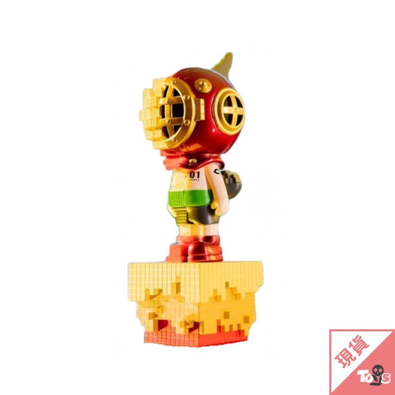 （現貨）Sank 藏克-像素-原子能量 17cm 正版 大娃 公仔 手辦 吊卡 設計師玩具 限量 像素 能量 玩具有毒