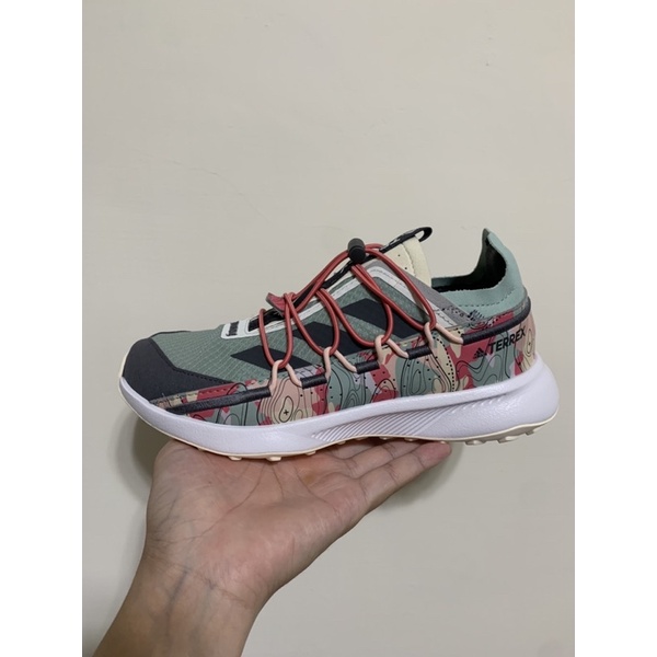 ADIDAS TERREX VOYAGER 21 TRAVEL 藍 粉 登山鞋 女鞋 FW9413