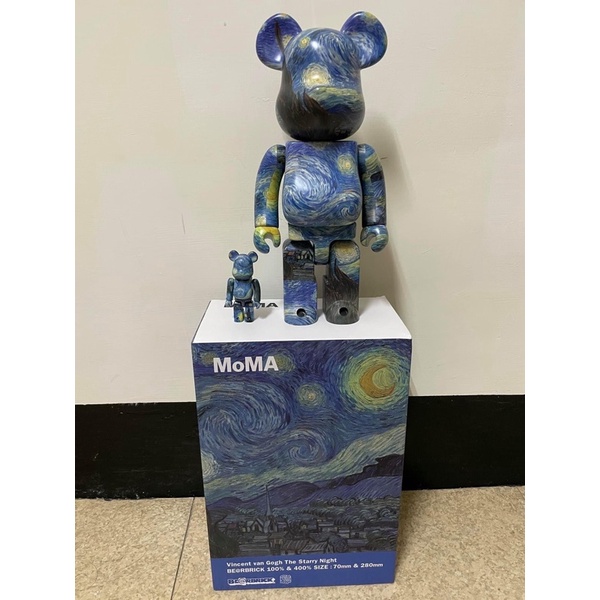 Be@rbrick 500% 梵谷星空（拆檢後回盒）