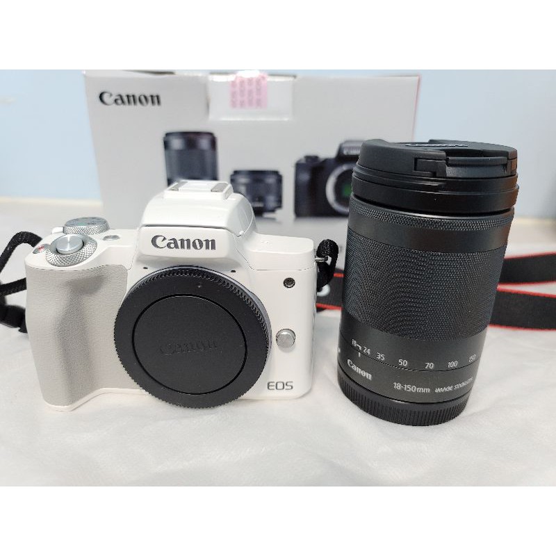 白色Canon EOS M50 高質感白色限量單眼相機 /旅遊渡假/二手完整／代Po文