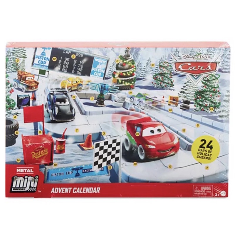 美泰 Mattel Cars 汽車總動員 mini racers 迷你小車 降臨曆 倒數 月曆