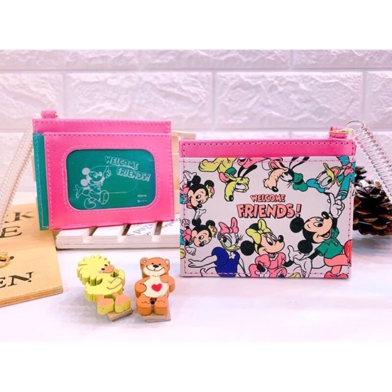 日本✈️🇯🇵 迪士尼 伸縮 彈簧 票卡夾 識別證 米奇 奇奇蒂蒂 維尼 小美人魚 玩具總動員