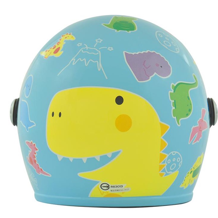 THH F-200Y 小恐龍 粉藍 童帽 小朋友安全帽 附抗UV鏡片兒童安全帽
