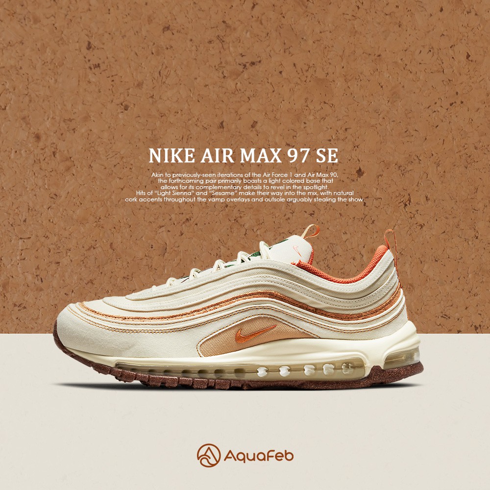 Nike Air Max 97 SE “Cork” 男 米白 軟木 氣墊 休閒鞋 DC3986-100