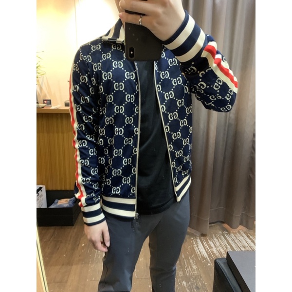 Limit 精品✔️Gucci 經典 滿版 設計 男生 必備 不退流行 立領 外套