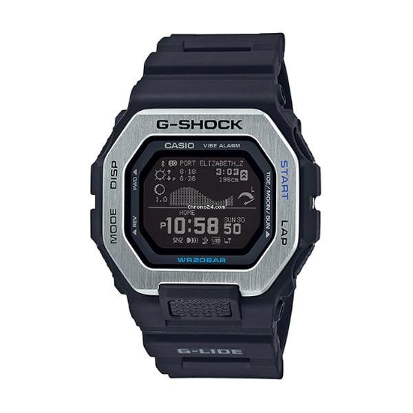 【春麗時間】CASIO卡西歐 G-SHOCK 藍牙 雙重材質錶圈 衝浪運動GBX-100-1DR_46mm