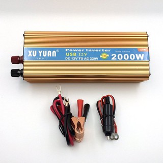 2000W 車用變壓器 直流DC12V轉變AC110V 變換電源器 轉換器 變電器 車用變家用 電源轉換器 USB