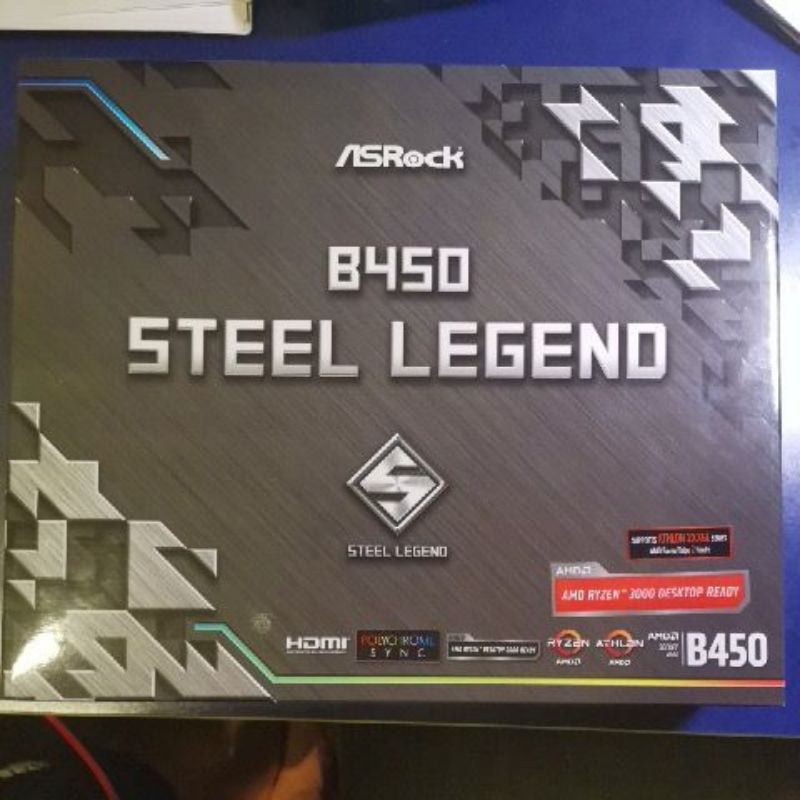 全新 華擎 B450 steel legend 主機板 （非 b450m )