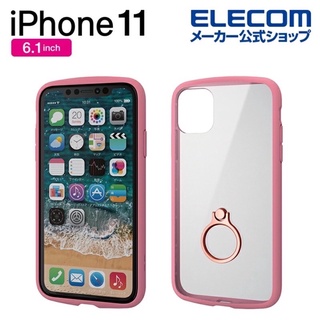 【日本ELECOM】軍規防摔殼 iPhone 11 Pro Max 12 mini 防摔手機殼 透明 指環 iface