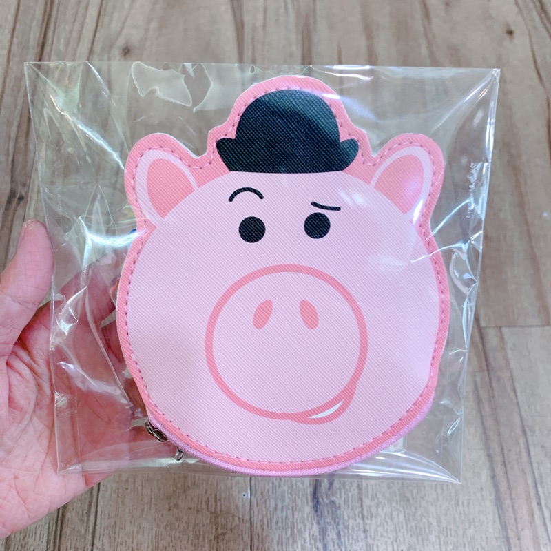 ［翹鬍子]台灣 正版授權 迪士尼 玩具總動員 豬排博士 火腿豬 立體 收納包 小物包 隨身包 零錢包