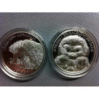 [現貨]白俄羅斯 紀念幣 2011-2012 刺蝟紀念銀幣組(2 coin set) 原廠原證