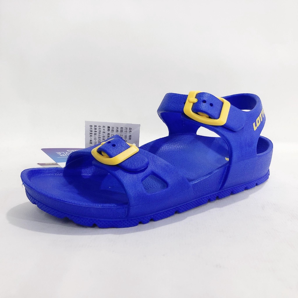 金英鞋坊2館~LOTTO-義大利第一品牌 男/女童MURANO EVA極輕量涼鞋 0276藍 超低直購價190元