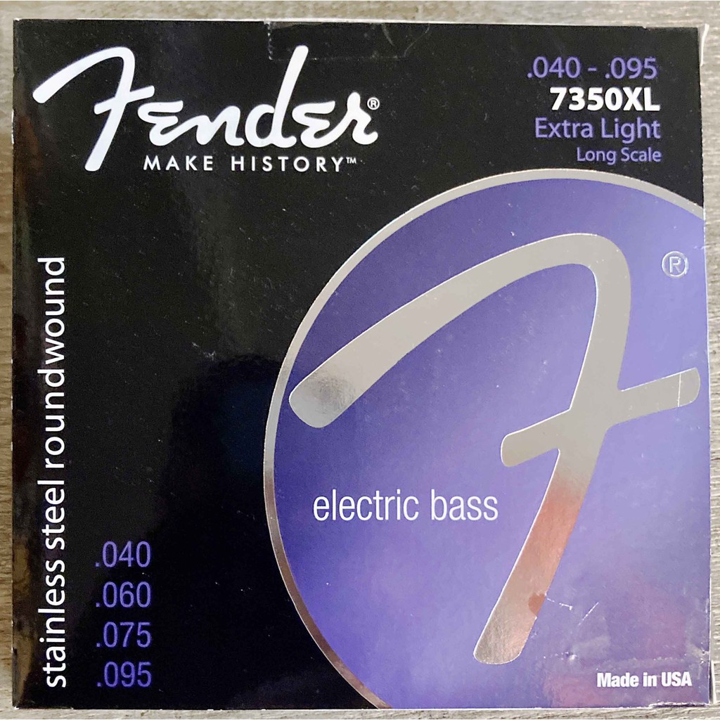 [藝響樂器] Fender 7350XL (40-95)/四弦/不銹鋼/電貝斯弦/3包特價/Long Scale/美國製