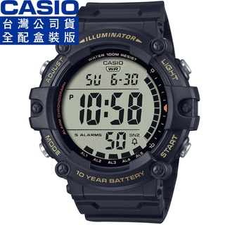 【柒號本舖】CASIO 卡西歐大液晶野戰電子錶-黑 / AE-1500WHX-1A (台灣公司貨全配盒裝)