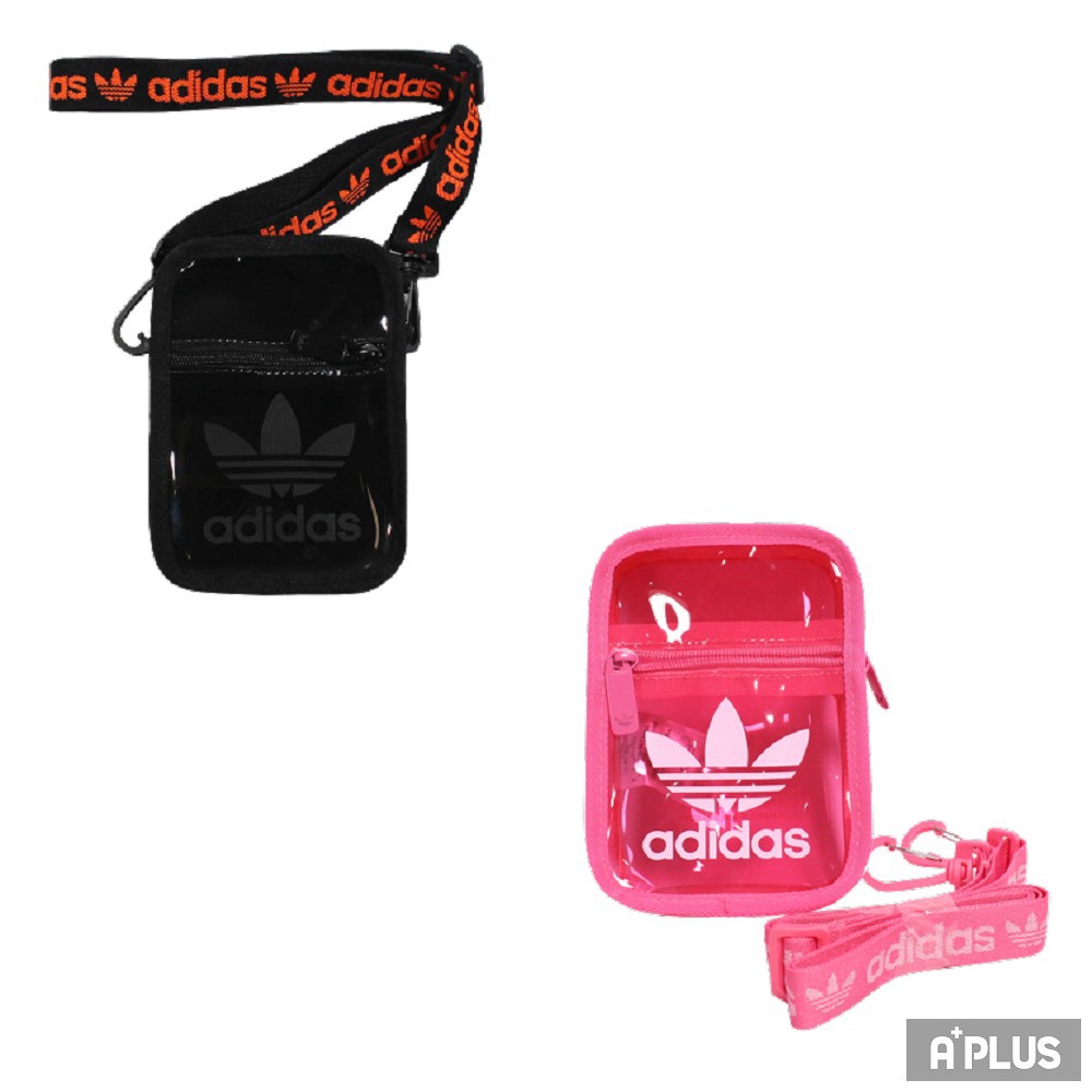 ADIDAS 斜背包 FESTIVAL BAG 側背包 小包 穿搭 透明 黑粉 - H50997 / H50998