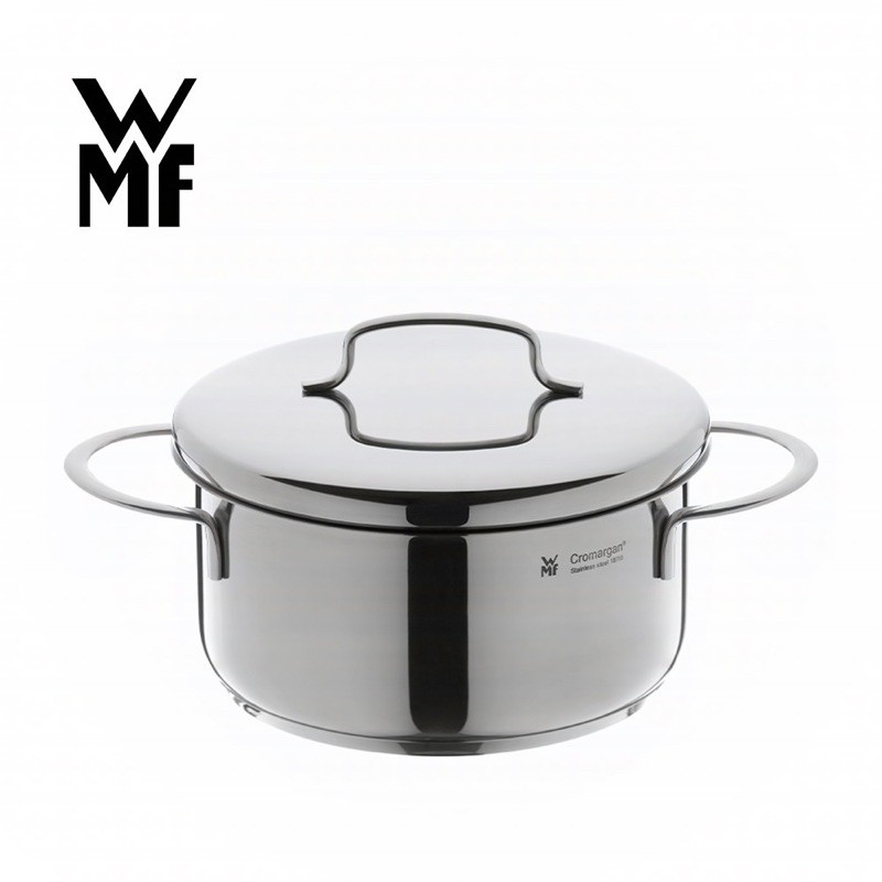 【德國WMF】全新現貨 不鏽鋼迷你低身湯鍋16cm (含蓋) 不鏽鋼材質 適用所有爐具